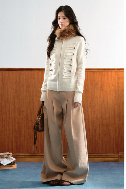 Retro Napoleon Zipper Sweater