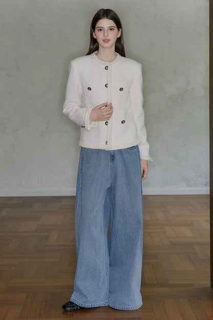 Pantaloni in denim a vita bassa