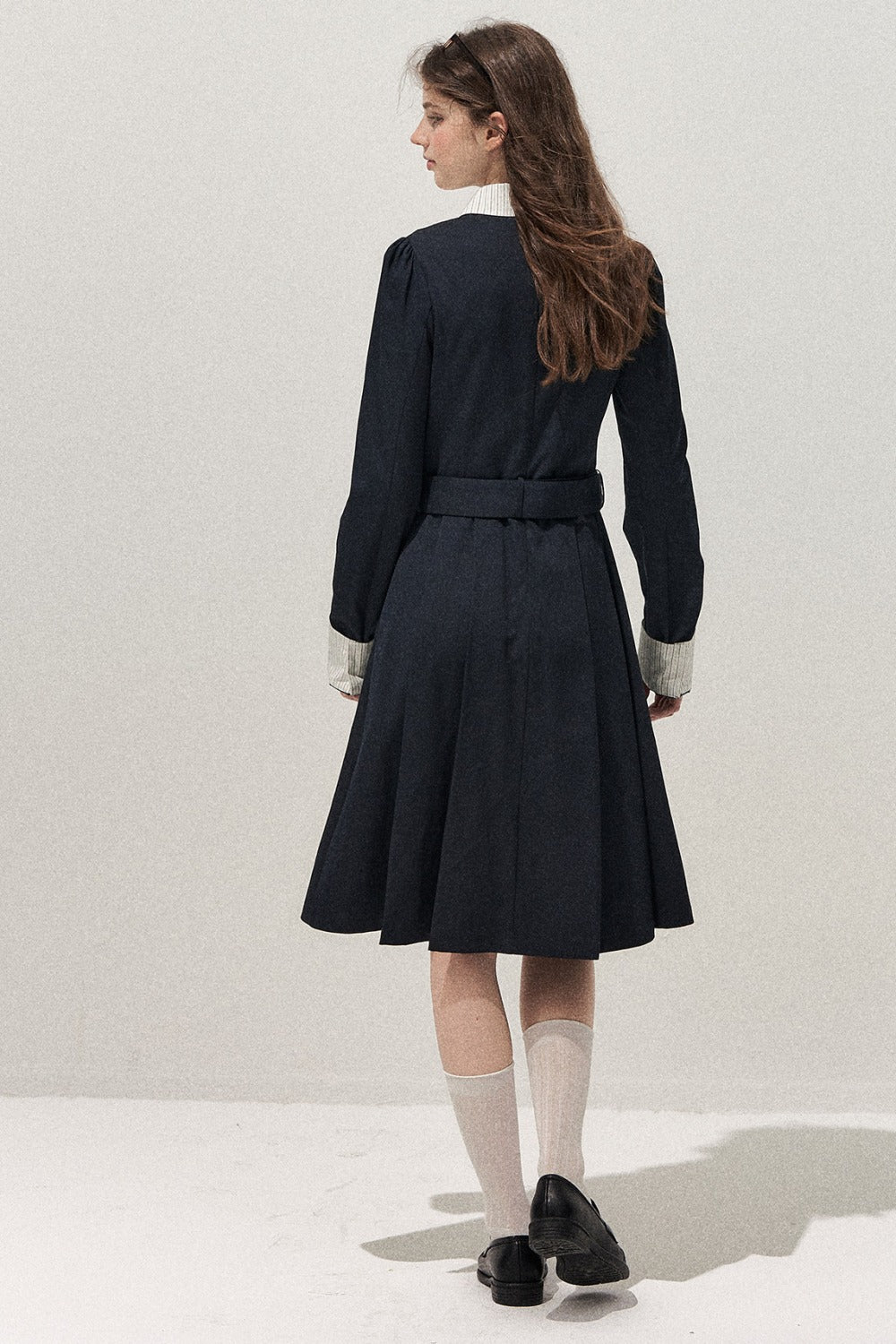 Retro Two-Piece Trench Dress
