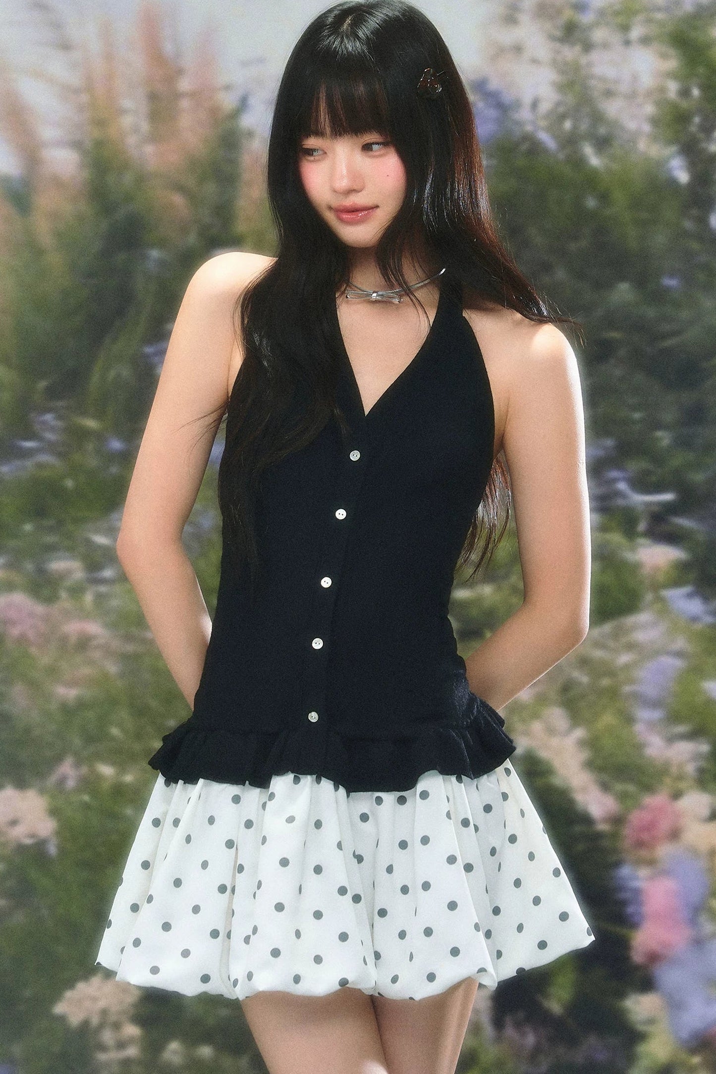 Retro-Patchwork-Blumenkleid