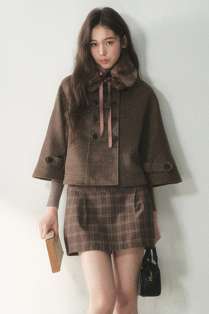 Wool Napoleon Cape