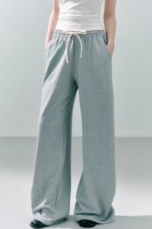 Straight Leg Cotton Sweatpants