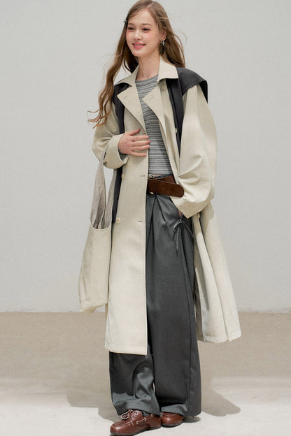 Warm Gray Classic Silhouette Jacket