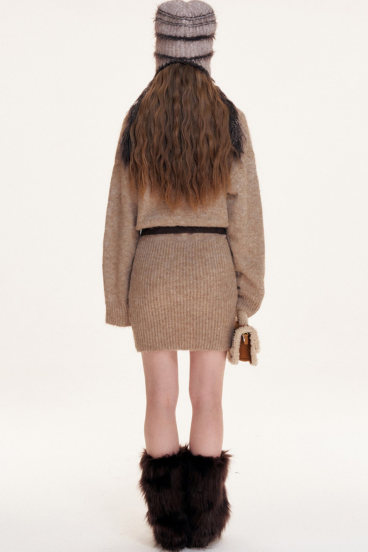 Long Sleeve Body-Hugging Knit Dress