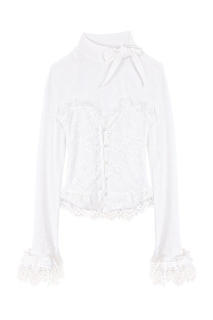 Fleece-Lined Lace Cape Set-Up