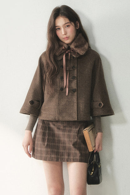 Wool Napoleon Cape