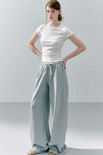 Straight Leg Cotton Sweatpants
