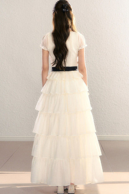 Tiered Mesh Princess Dress