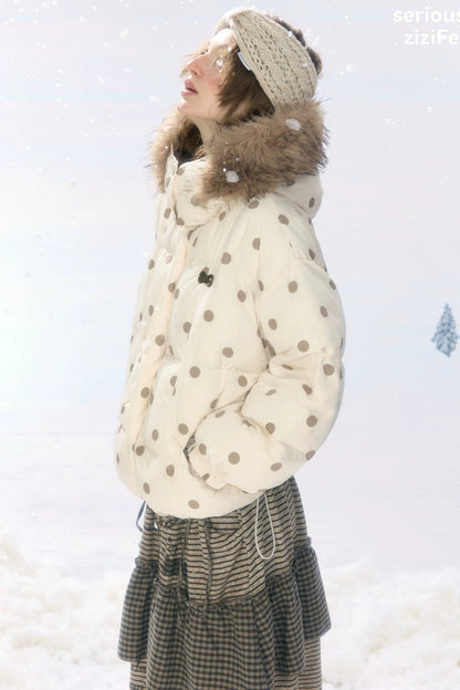 Aprikosenfarbene Jacke in Lagenoptik