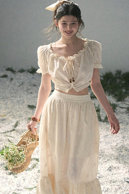 Mature Garden Summer Skirt Set-Up