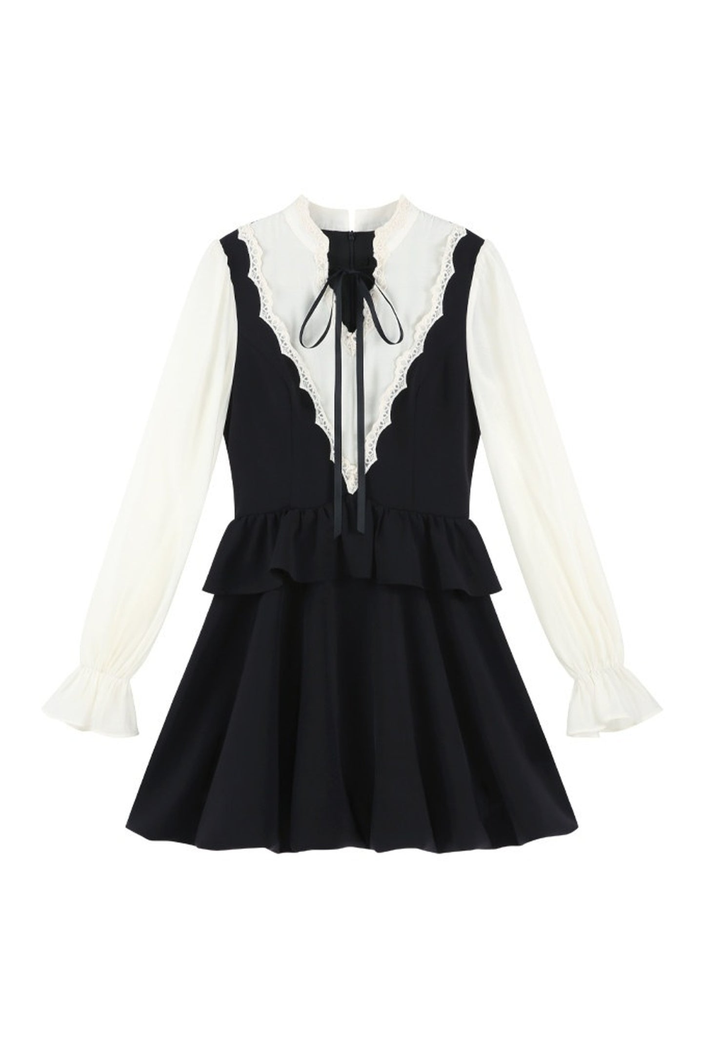 Hepburn Black Floral Dress