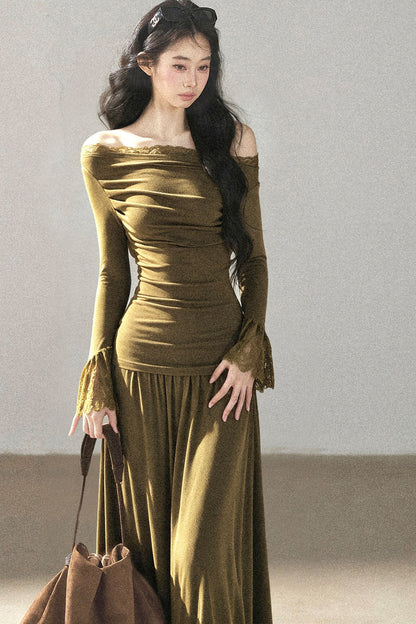 Autumn Top and Long Skirt Set-Up
