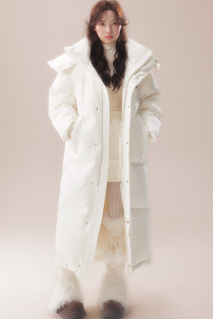 Long 90 White Goose Down Coat