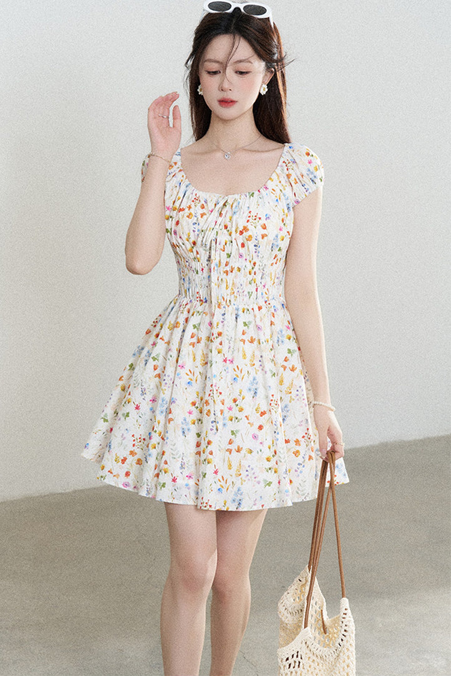 Floral Print A-Line Dress