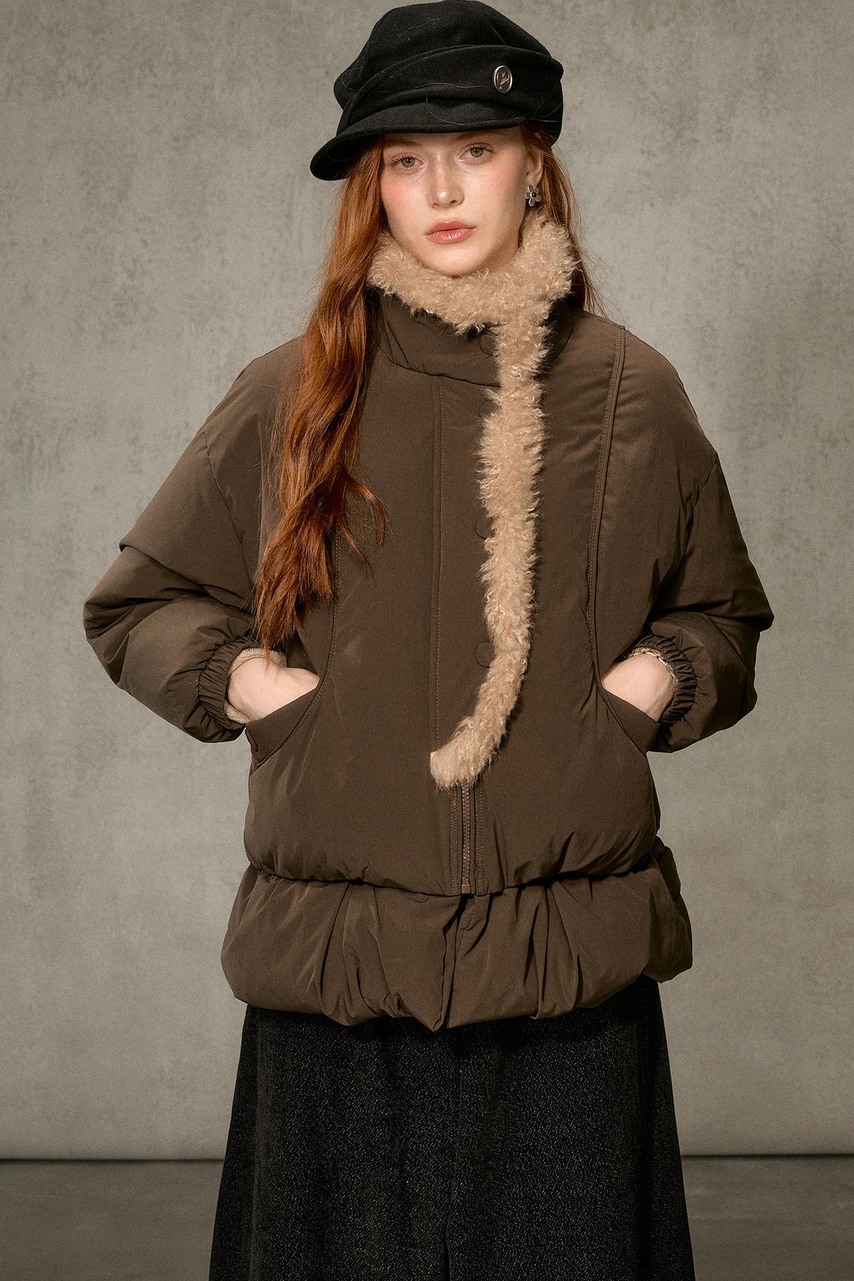 Thickened Large Fur Collar Jacket
