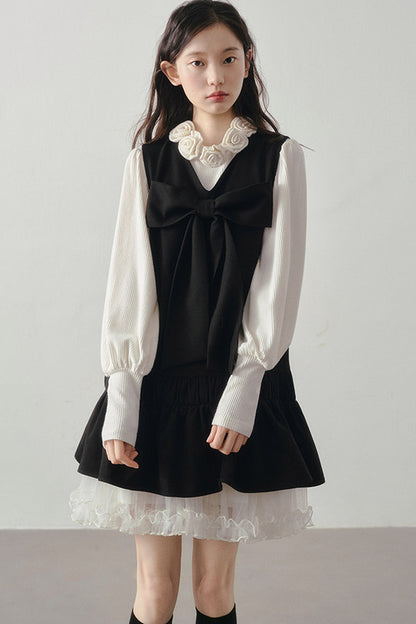 3D Floral Long Sleeve Knit Top