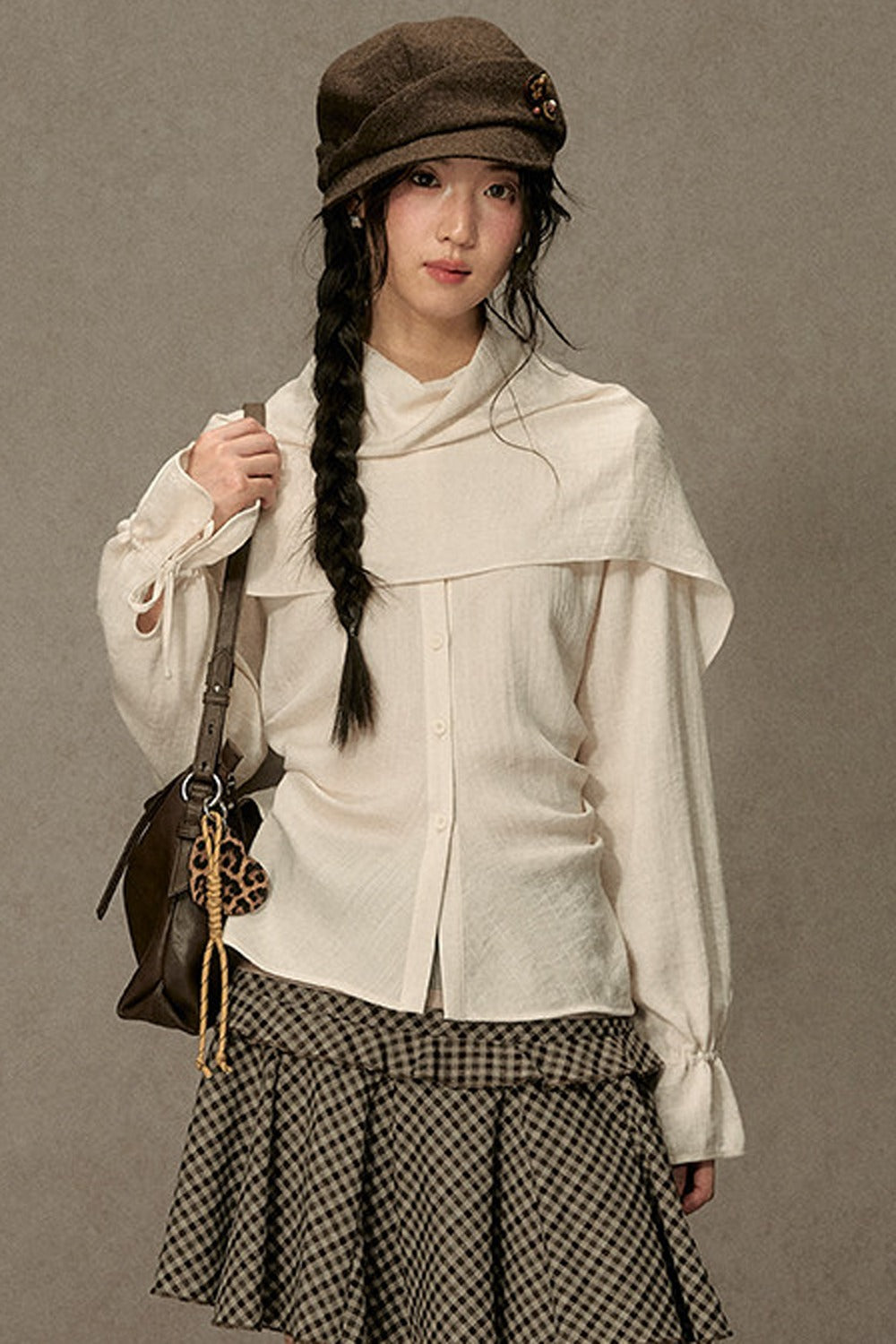 Beautiful and Relaxed Lyocell Cape Shirt