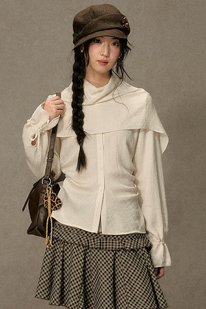 Beautiful and Relaxed Lyocell Cape Shirt