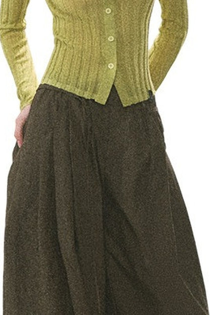 Single-Breasted Vertical Ribbed Stand Collar Knit Cardigan