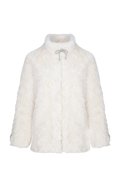 Plush Faux Fur Coat and Pants