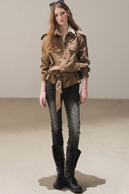 Linen Belted Shirt