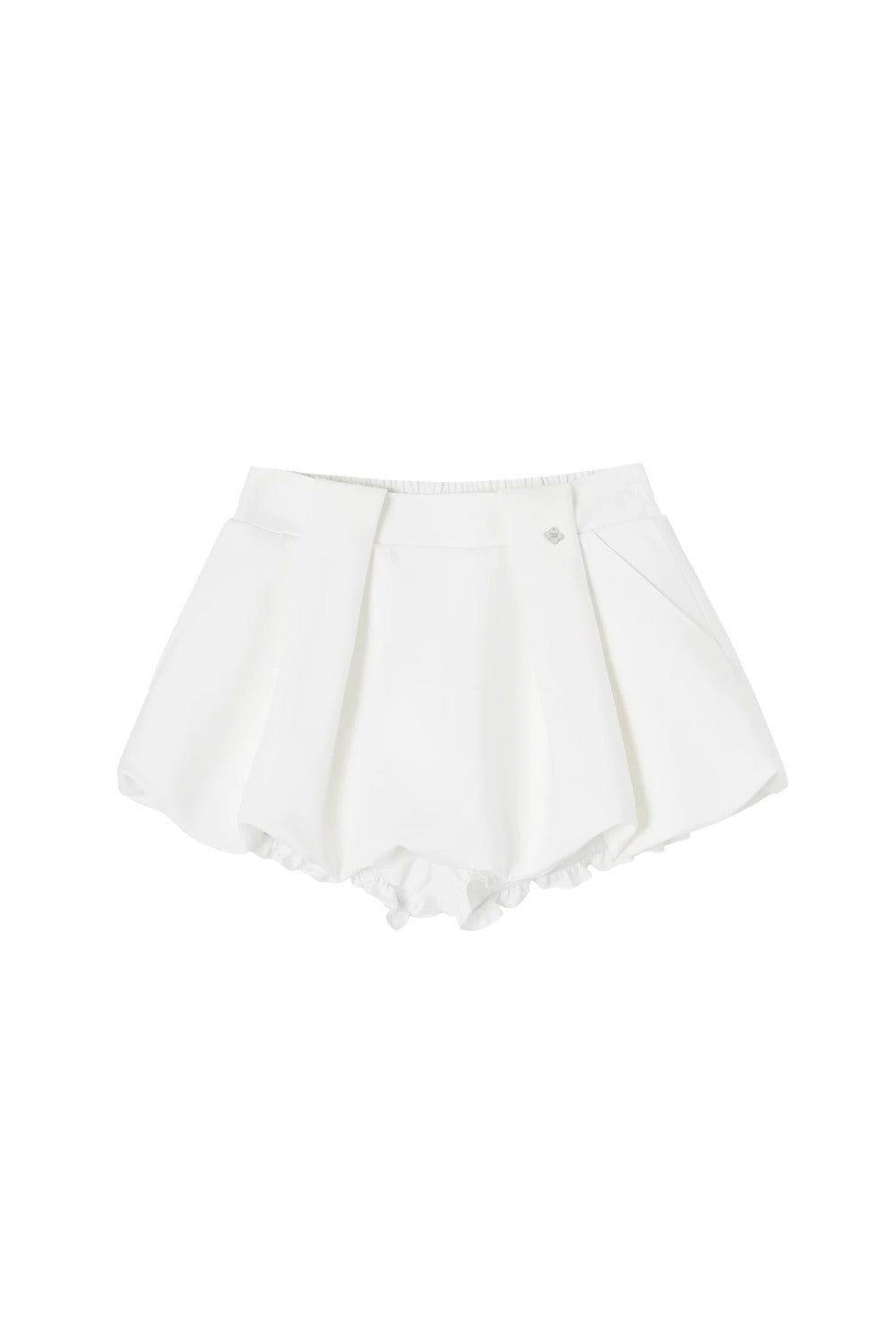 Pleated Flower Bud Skirt