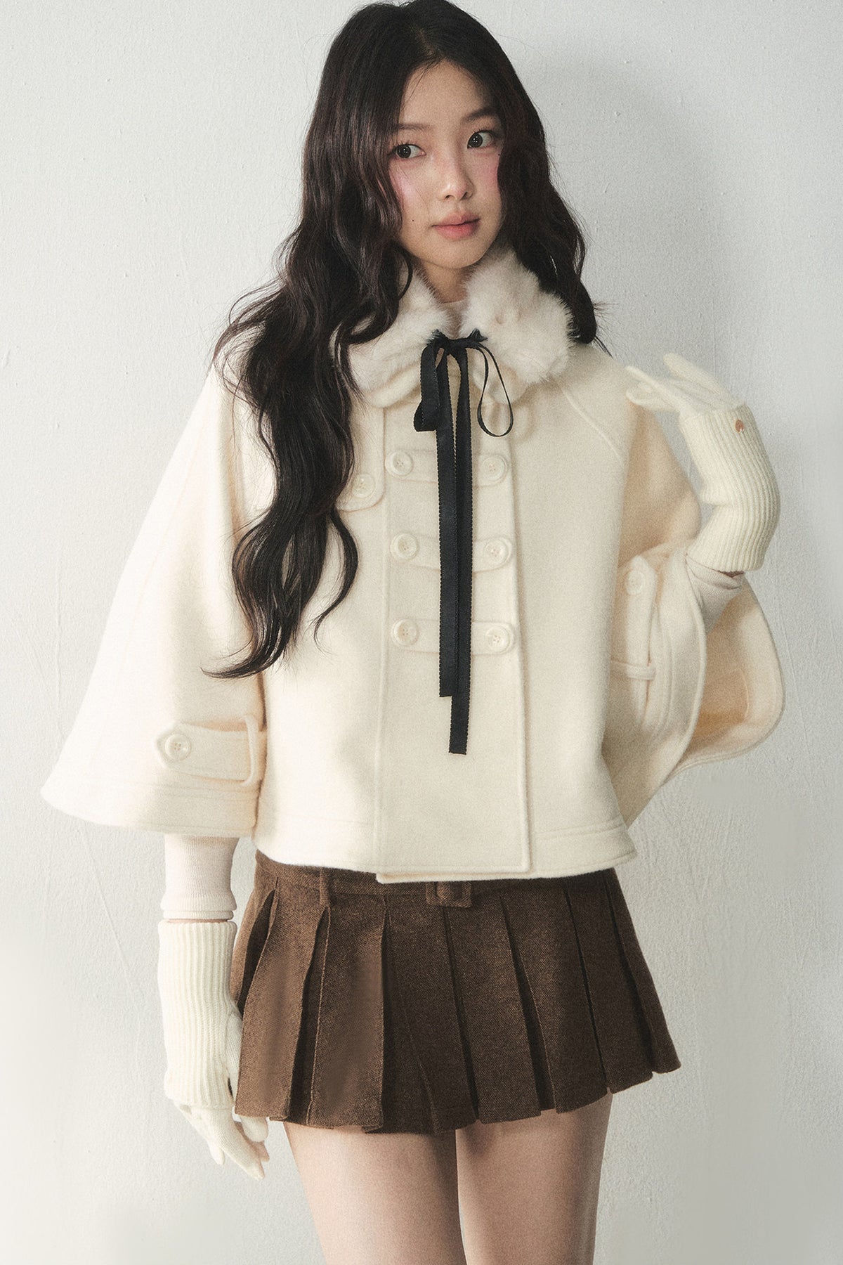 Wool Napoleon Cape