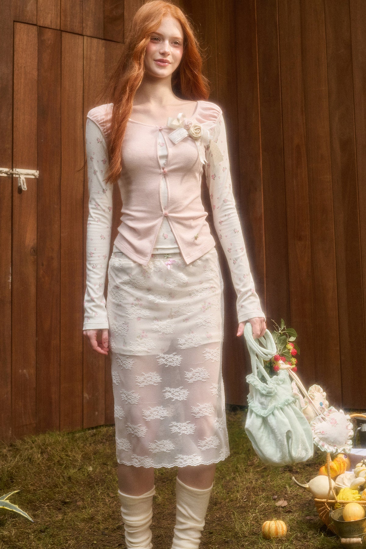 Two-Piece Knit Cardigan Set