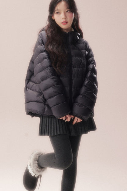 Silhouette Zipper Down Jacket