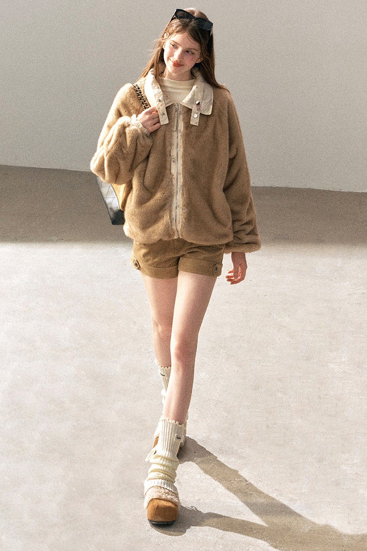 Double-Sided Reversible Floral Lapel Jacket