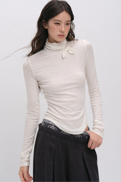 X-Line 3D Bow Tencel Wool T-Shirt