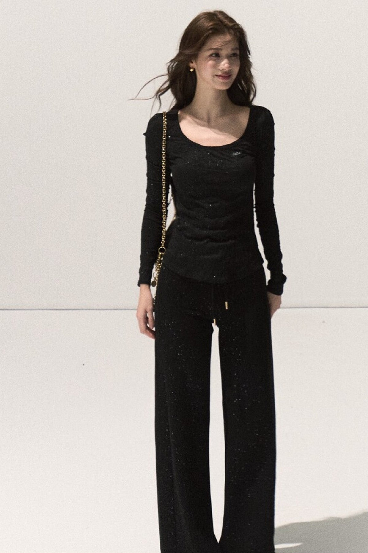 Silver Sprinkle Textured Knit Top