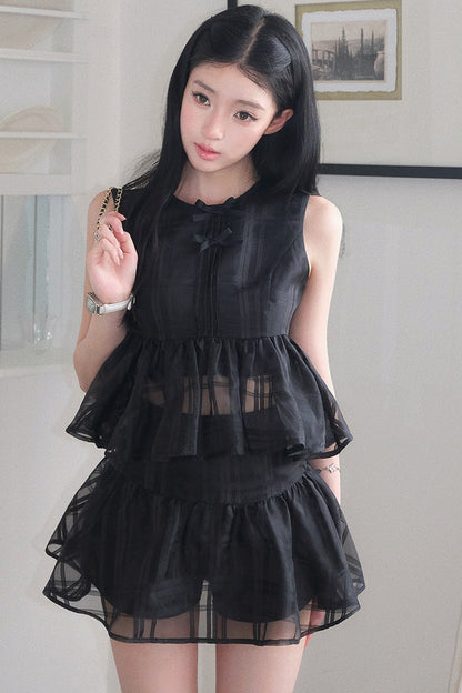 Thousand Flowers Ruffle Cake Skirt Set-Up