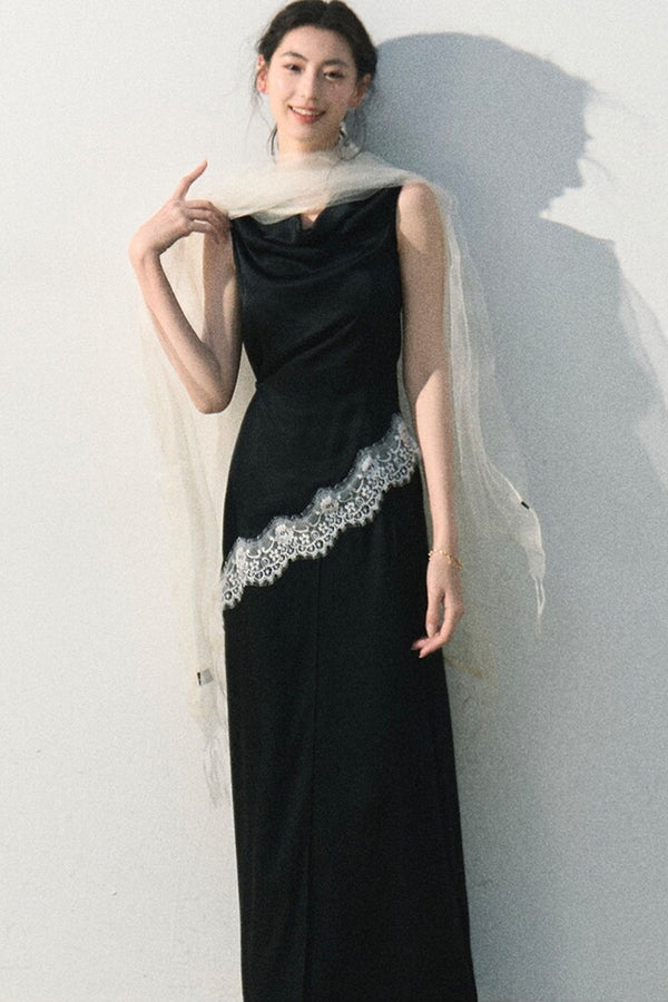 Acetate Lace Off-Shoulder Set-Up
