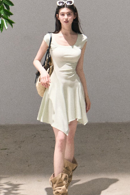 Lyocell Irregular Wool Dress