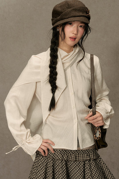 Beautiful and Relaxed Lyocell Cape Shirt