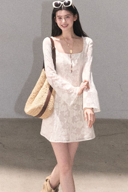 French Lace Hollow-Out Dress