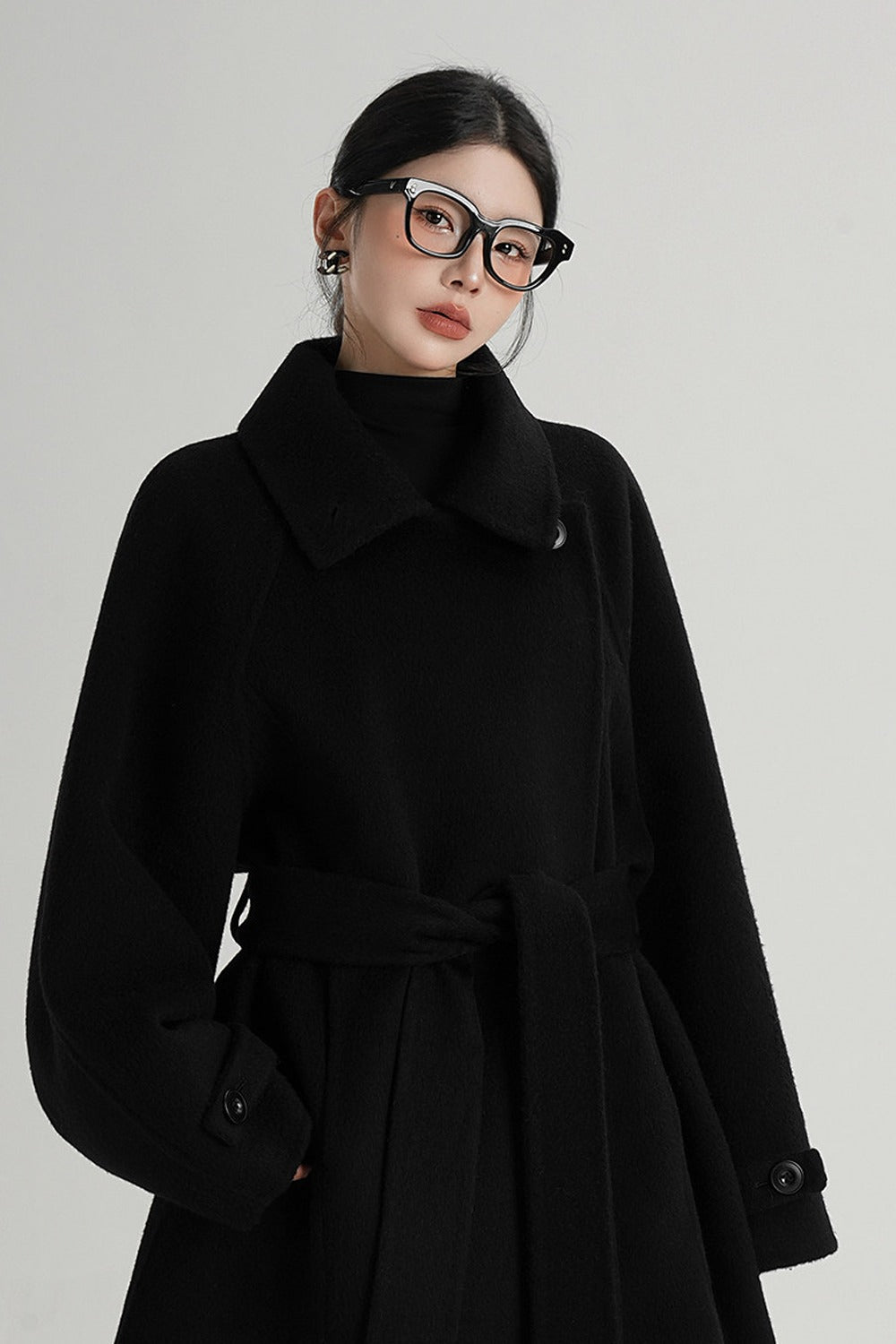 Mid-Length Double-Sided Wool Coat