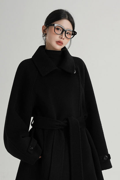 Mid-Length Double-Sided Wool Coat