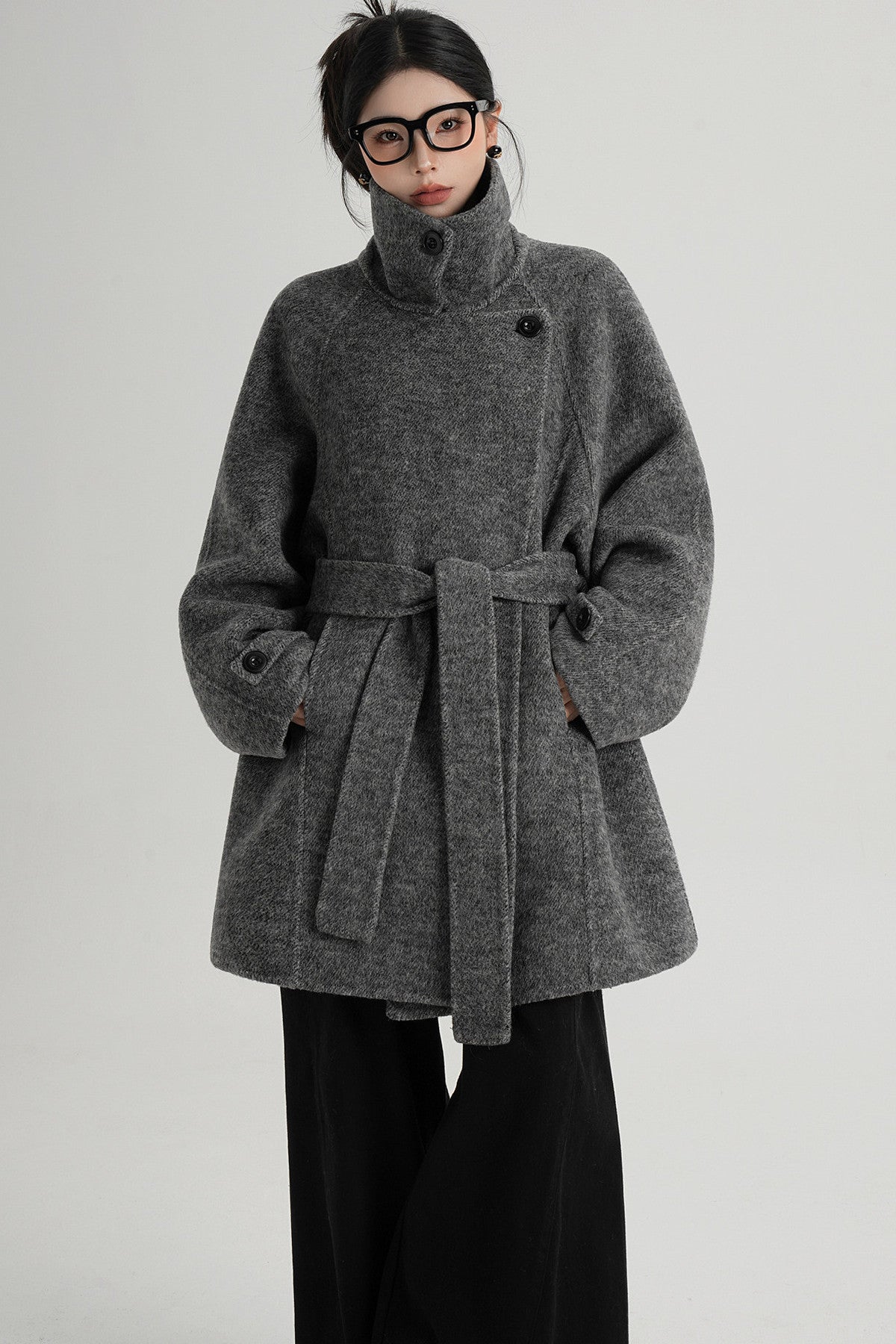 Mid-Length Double-Sided Wool Coat