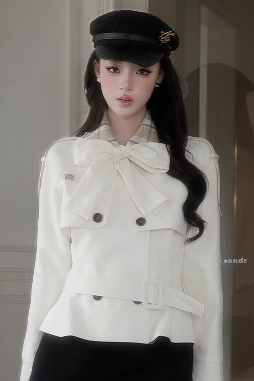 Double-Breasted Bow Jacket