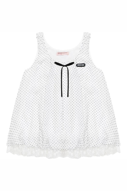 Sea Salt Lace Polka Dot Camisole