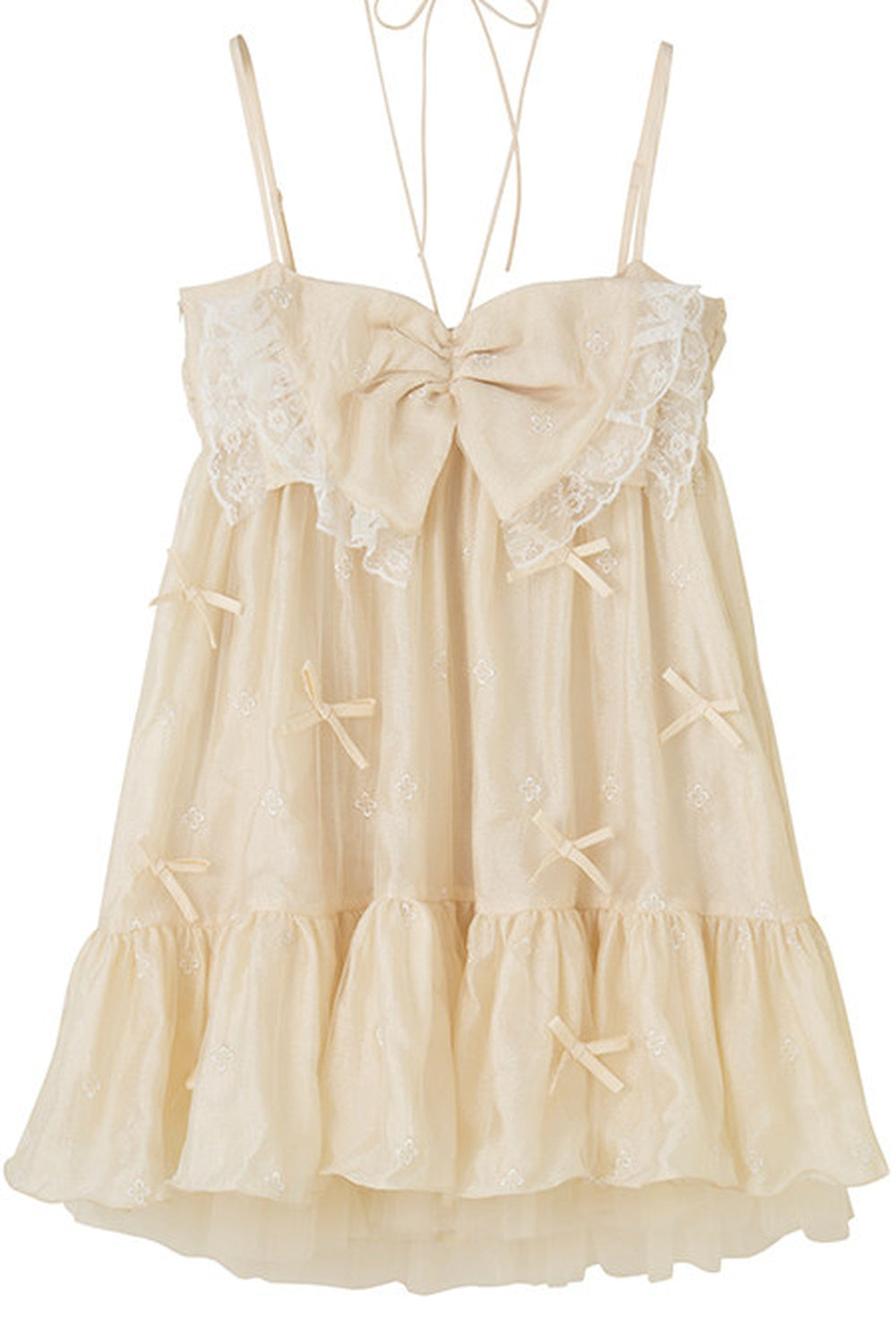 Bow Lace Camisole Dress