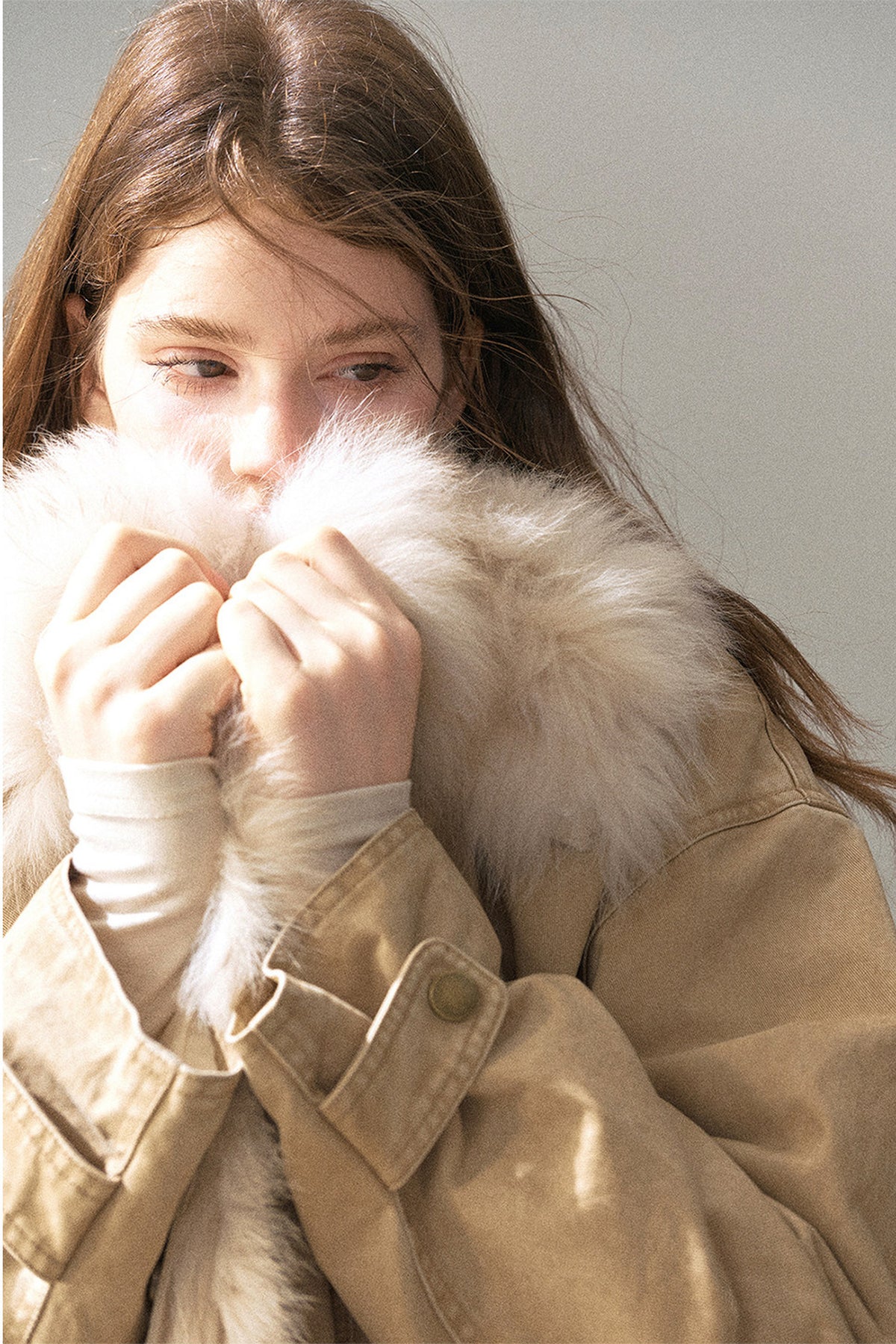 Fox Fur Collar Down Parka