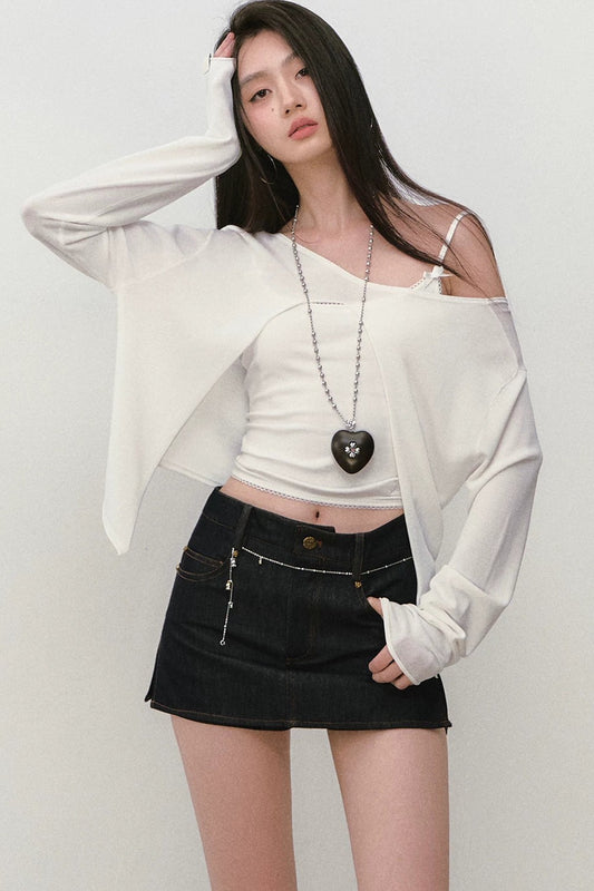 Reversible Rhinestone Blouse