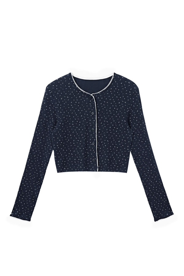 Floral Cardigan With Camisole And Pants Set-Up