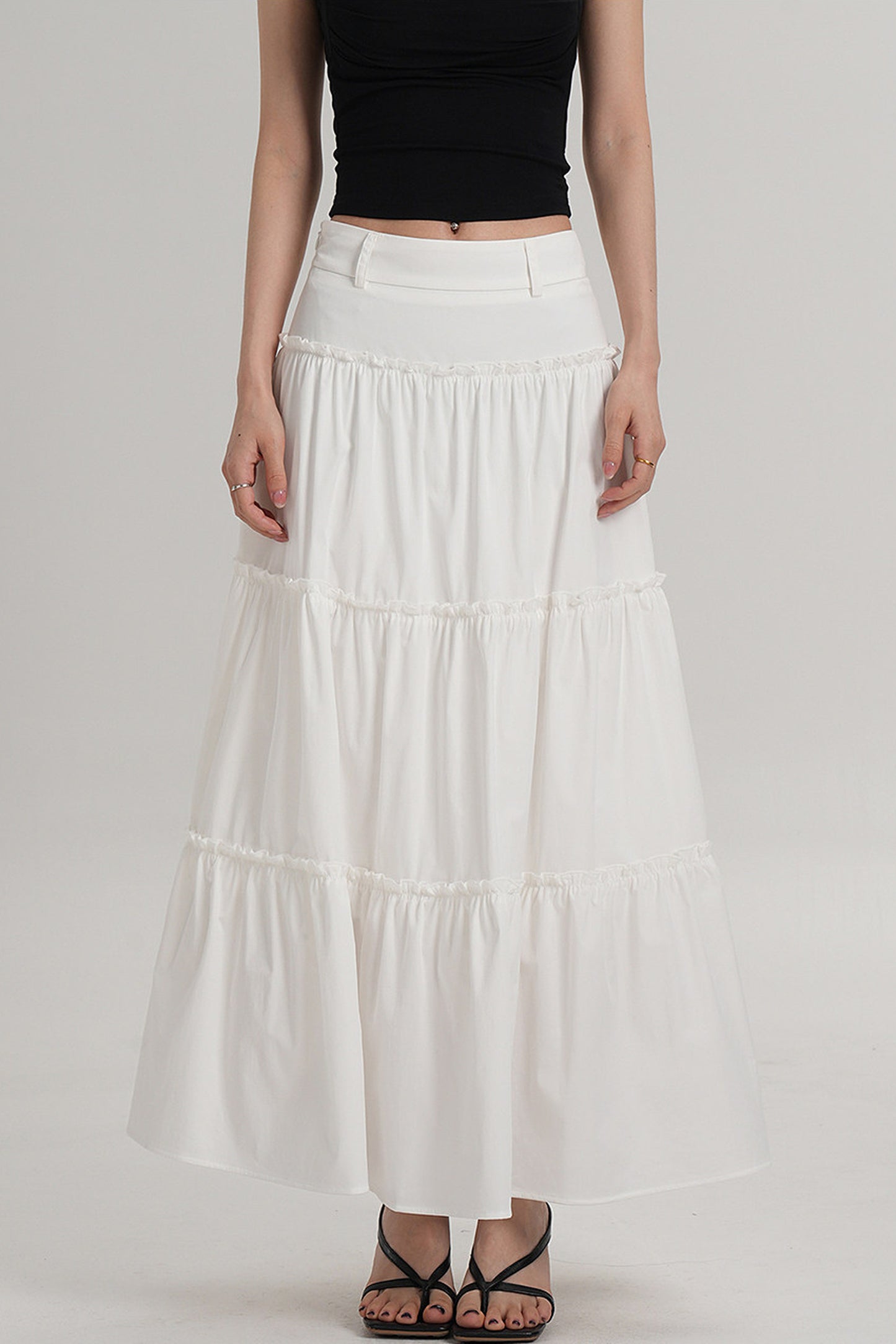 Elegant Pleated A-Line Skirt