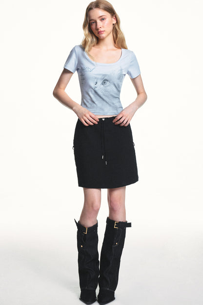 Retro Cat Lyocell Top