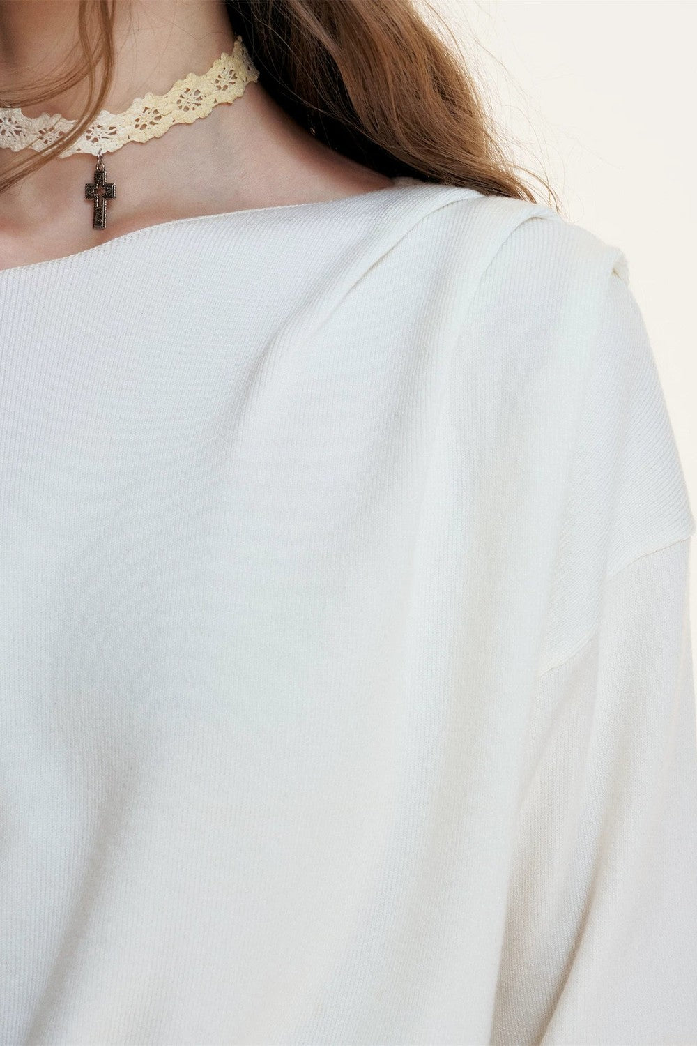 Pleated Woolen A-Line Skirt Set-Up