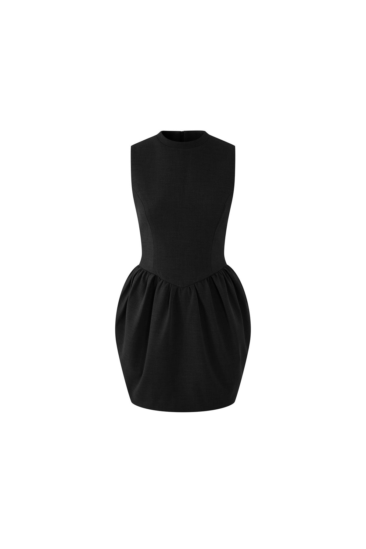 Sleeveless Round Neck Dress